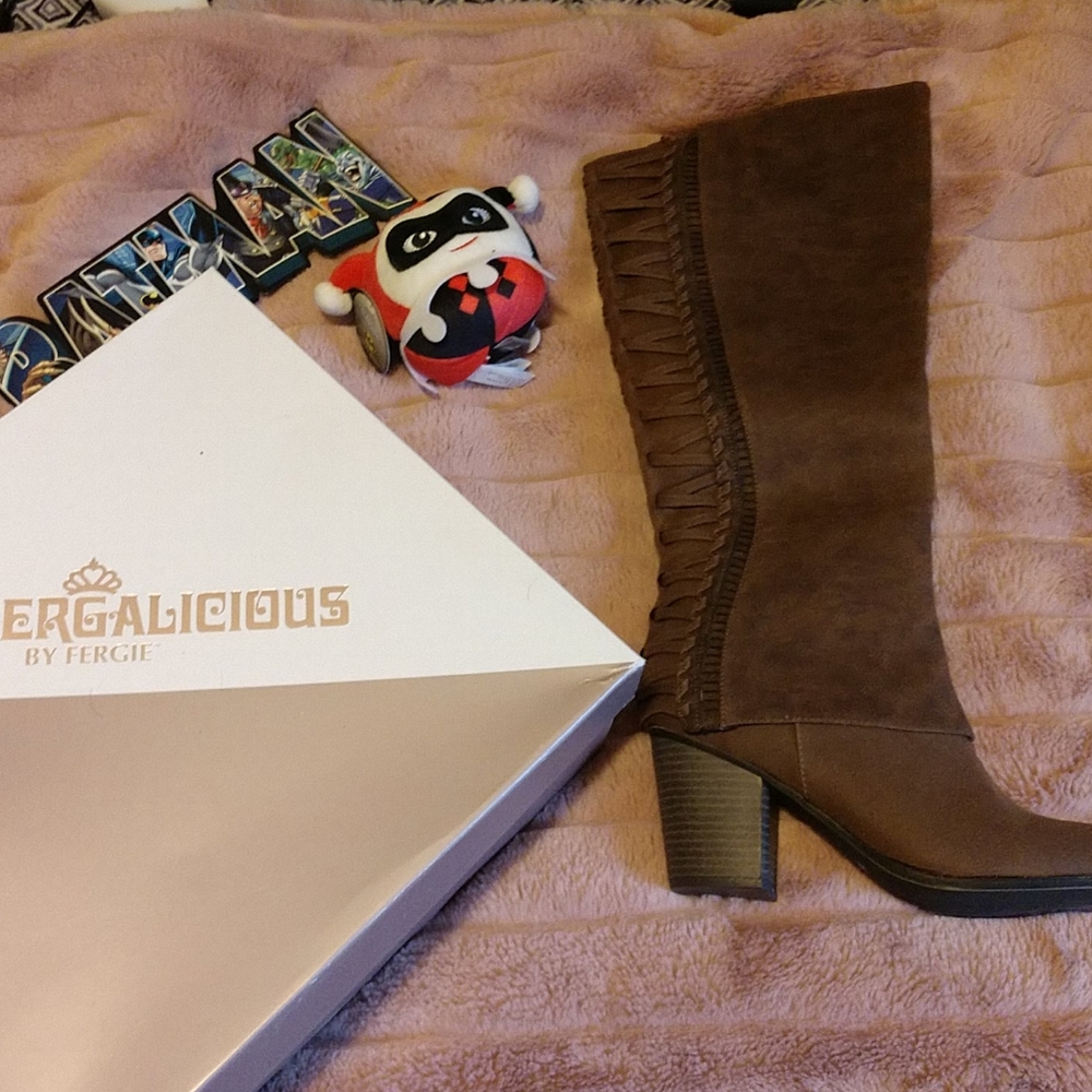 NIB Fergalicious heeled boots